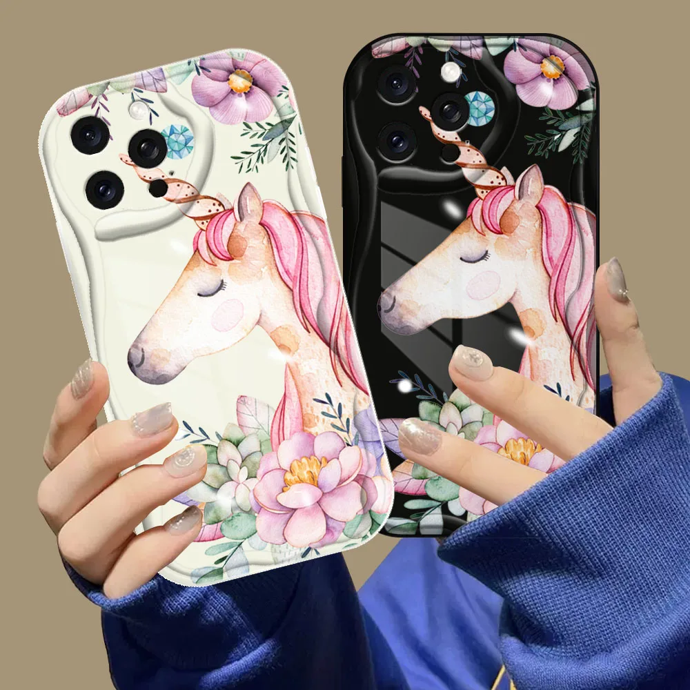 

Чехлы для Xiaomi Redmi Note 13 Pro + Note13 4G 5G, милый единорог, задняя крышка, прозрачный мягкий силиконовый чехол для телефона с объективом камеры