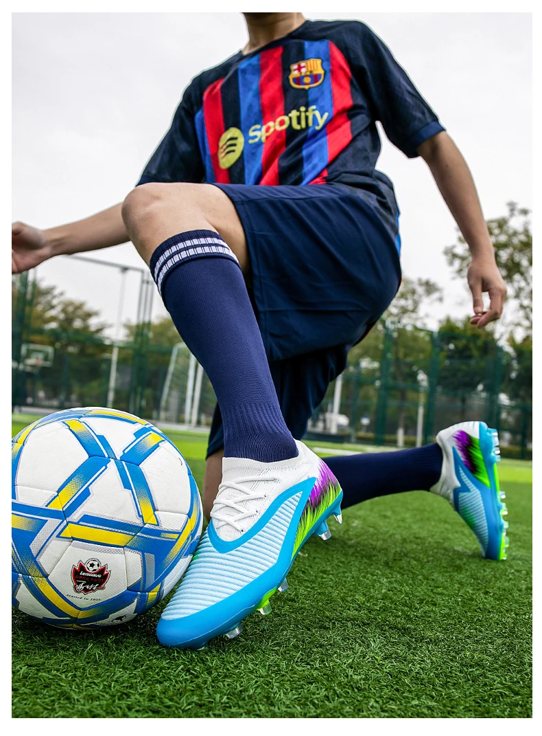 Neue Fußballschuhe für Herren, Stollenschuhe für Fußballspiele und Training, lange Stollen, FG, ultraleicht, rutschfest, Outdoor, Dropshipping. – Detail 14
