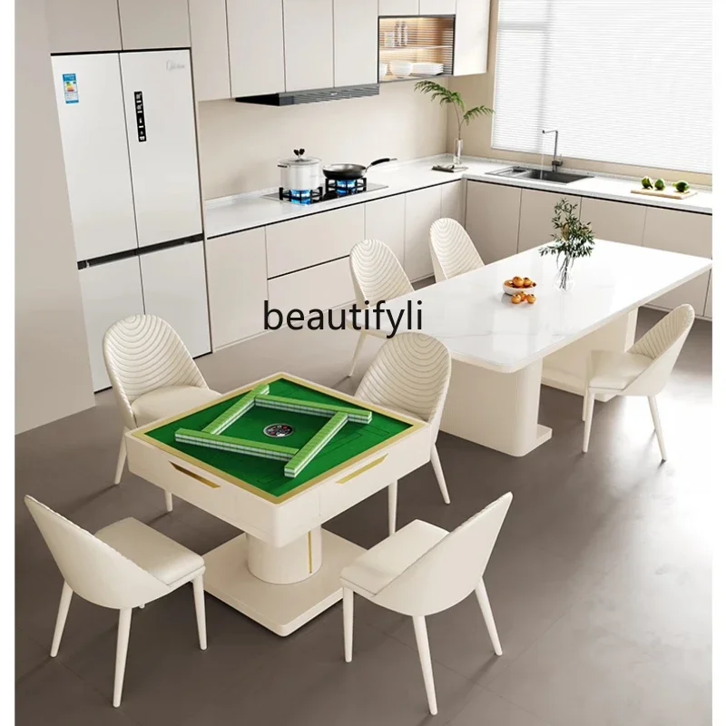 

Fully automatic multi-functional household mahjong table and dining table dual-purpose integrated mahjong machine