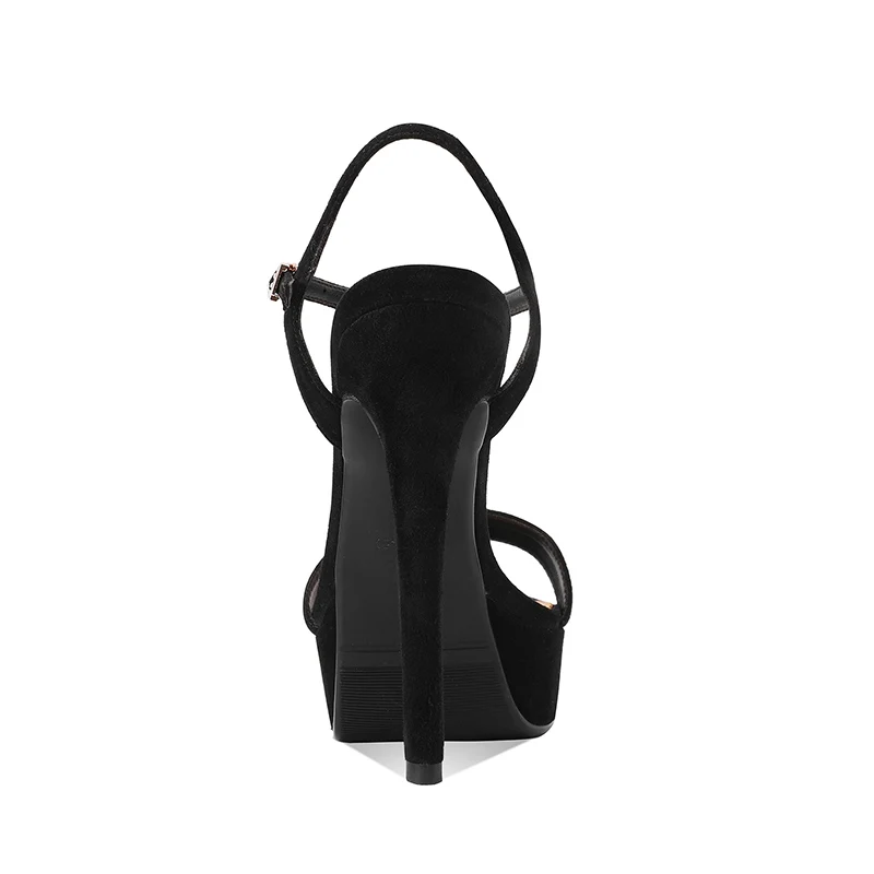 أردن فورتادو الصيف الوردي الأغنام الجلد المدبوغ منصة كريستال مأدبة أحذية جولة تو سوبر عالية الكعب كلمة حزامي الصنادل حجم كبير