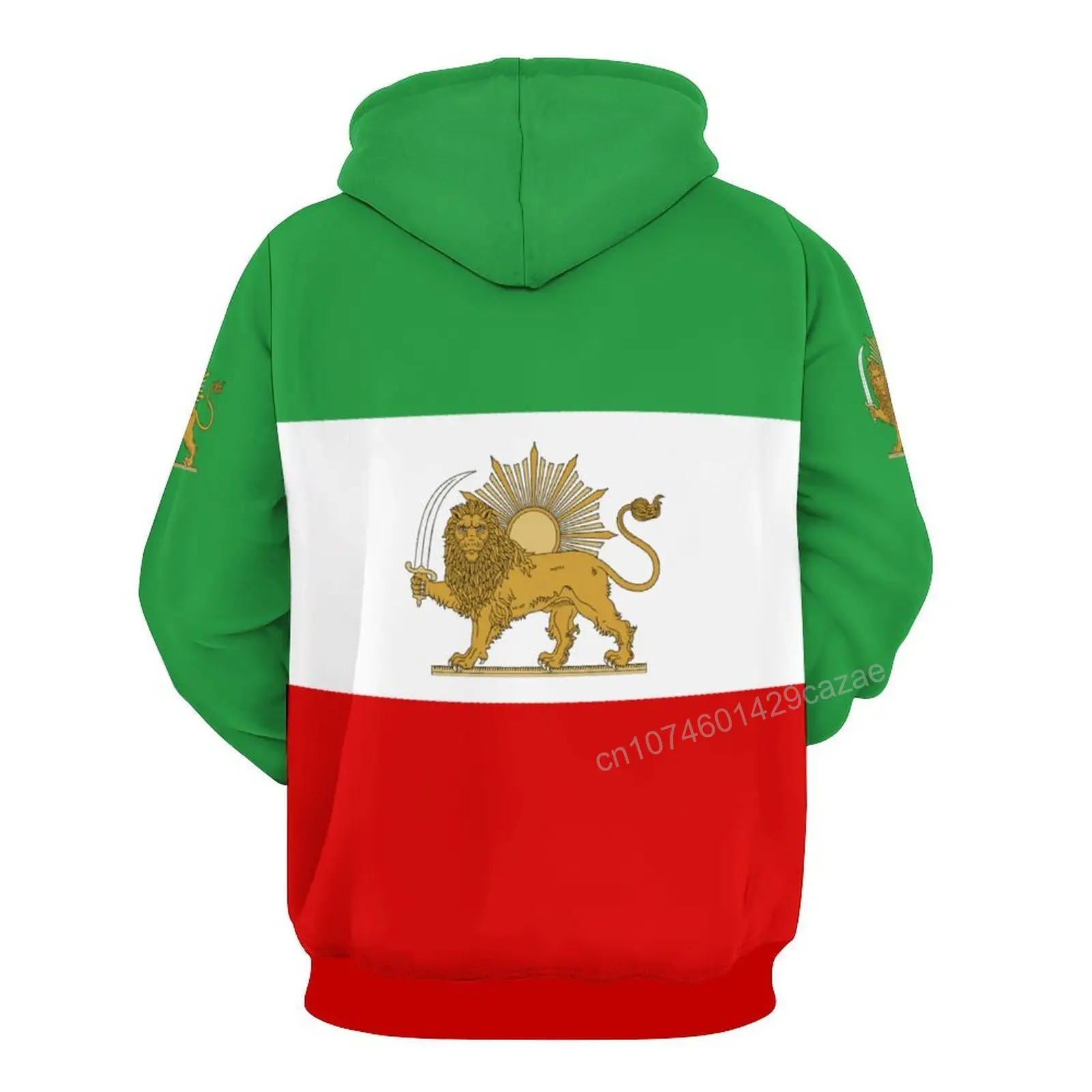 Iran Lions Sun Country Flag 3D Hoodie Polyester Cool Men Women Harajuku Sweatshirt Unisex Casual Pullover Hoodies