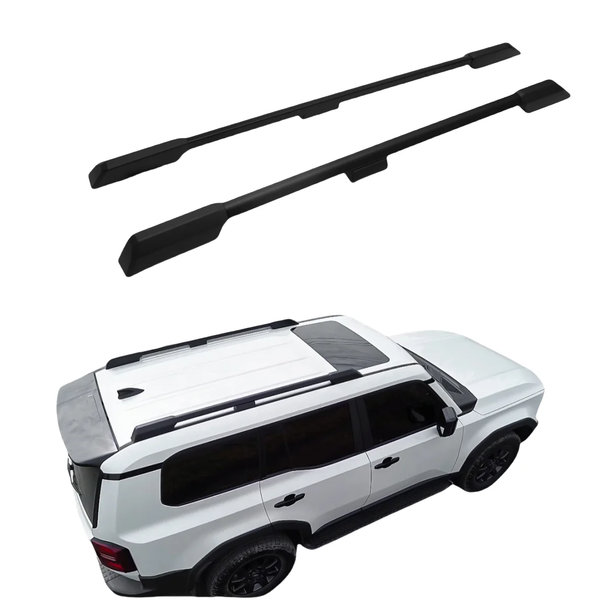 

Высококачественный багажник на крышу из алюминиевого сплава, перекладина на крышу, боковой багажник для 2024 LAND CRUISER 250 PRADO FJ250 LC250