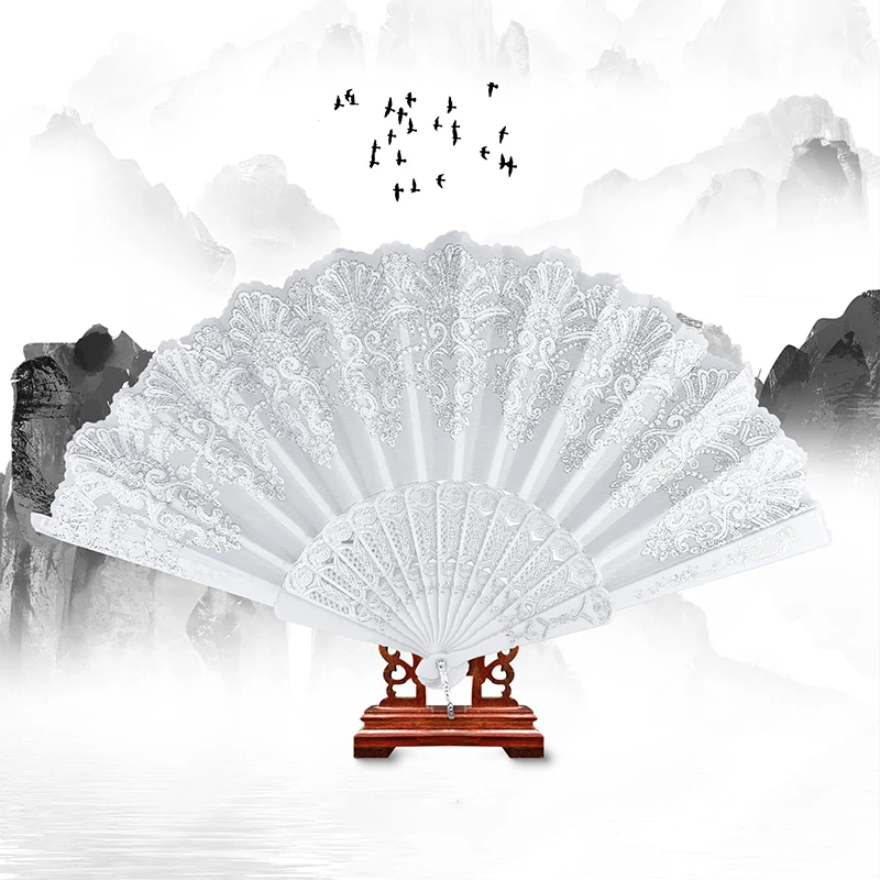 5 Pcs Wedding Hand Fans Folding Plastic Hand Fan