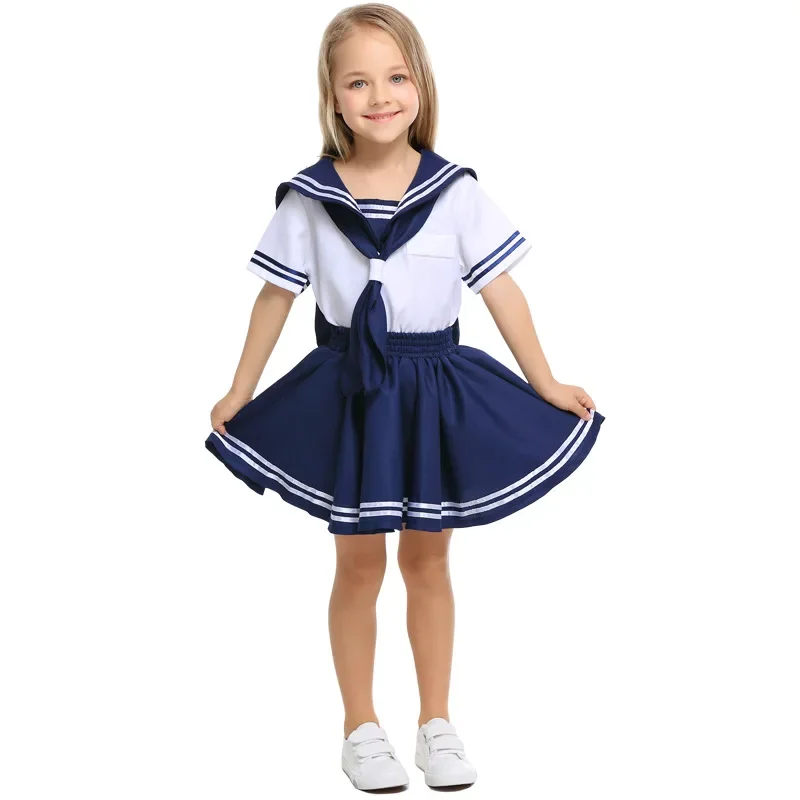 

Children's Game Role Play Navy Sailor Uniform Girl Costume