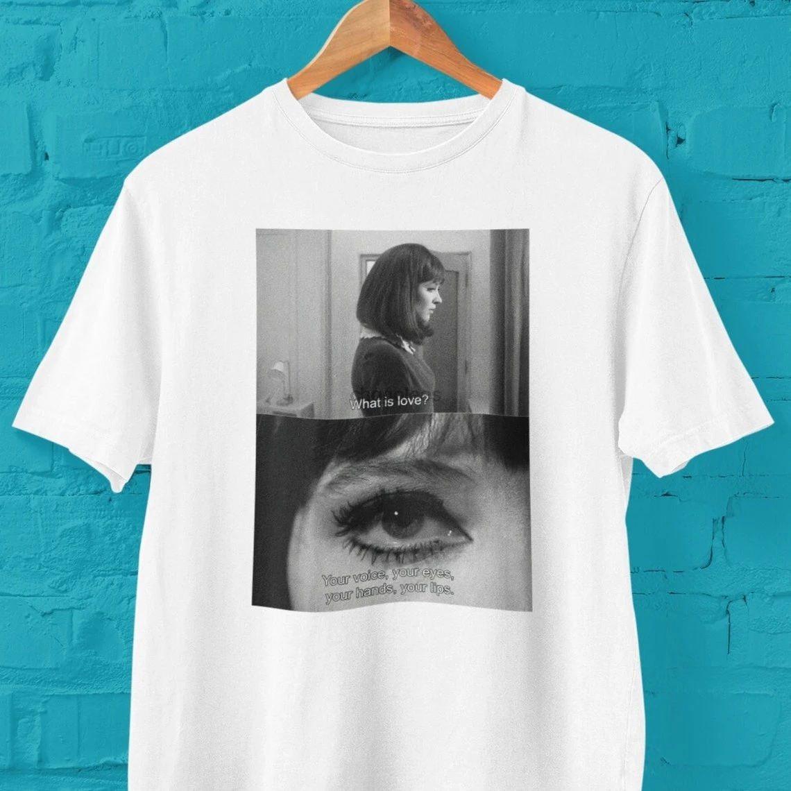 Alphaville (1965) What is love  Jean Luc Godard Movie Unisex Tshirt