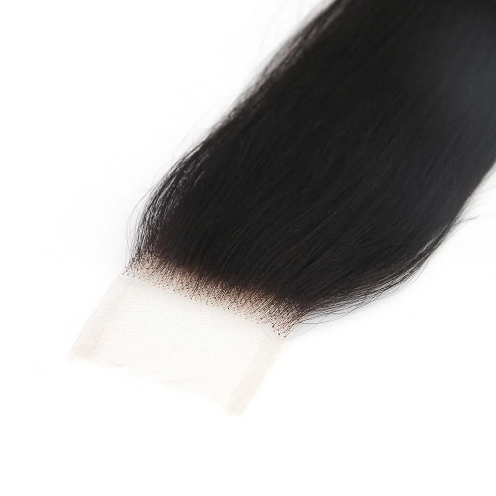 10～22インチ人毛2x6ボディウェーブレースクロージャー　ディープパート　ナチュラルカラー　150%密度　フルエンド　ブラジリアンバージンヘア