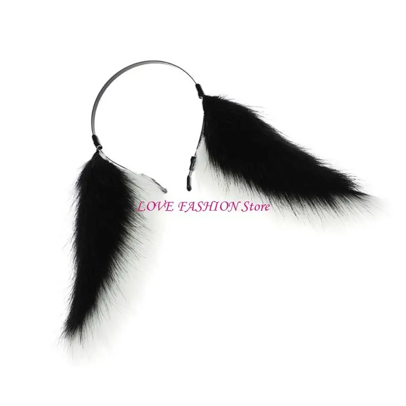 

Realistic Lop Ear Hairband Animation Headband Halloween Anime Character Hairhoop Y166