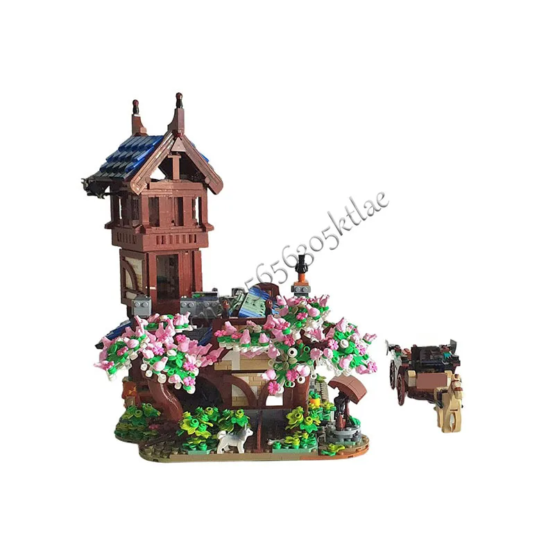 2604 PCS Medieval Guard Post  Building Block Model Children Puzzle Assembly Building Blocks Christmas  Birthday Festival Gifts