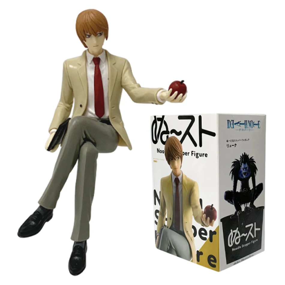 Hot Anime Death Note Sitting Posture Figurine Kira Night God Moon Death God Ryuk Character PVC Model Ornament Comic Peripherals