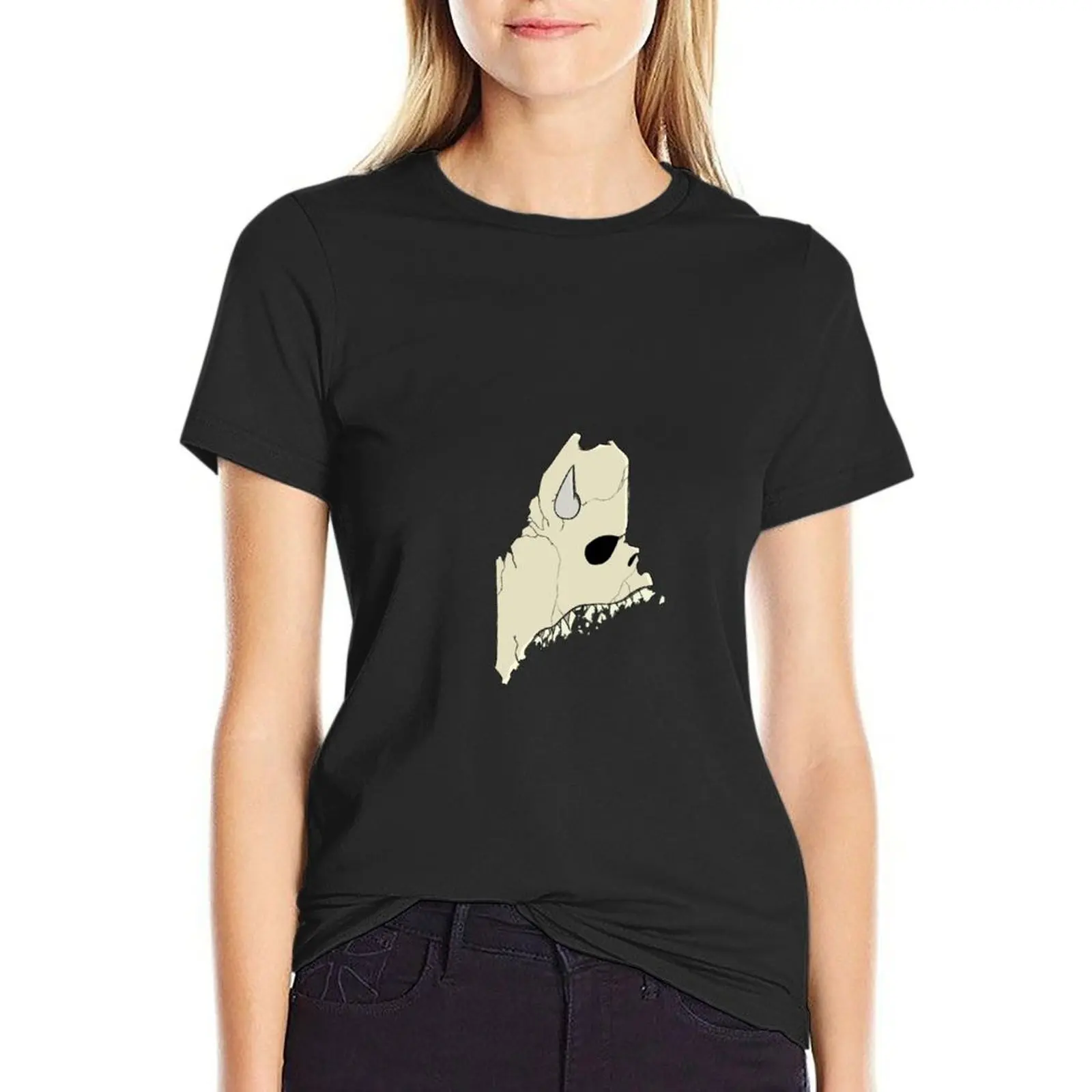 

Maine T-Shirt funnys animal print shirt for girls sports fans female black t shirts for Women