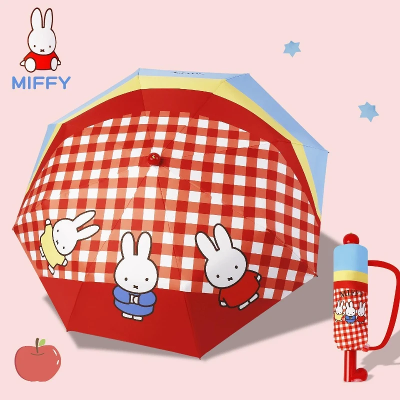 Miffy Rabbit Fashionable Cute Umbrella for Women Dual-use for Sun and Rain  Fresh Style Sun Protection and UV Protection Parasol