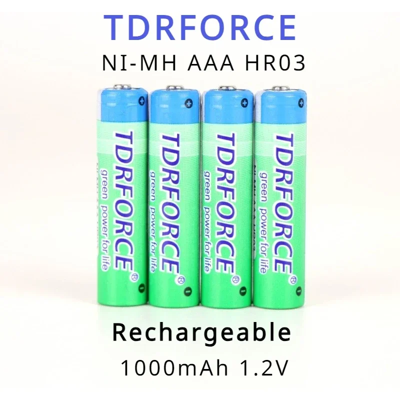 NI-MH 18650 Rechargeable Batteries 1.2V AAA 1000mAh 4/8/20PCS NI-MH Battery With Box for Portable Video/Game/Remote/Toy