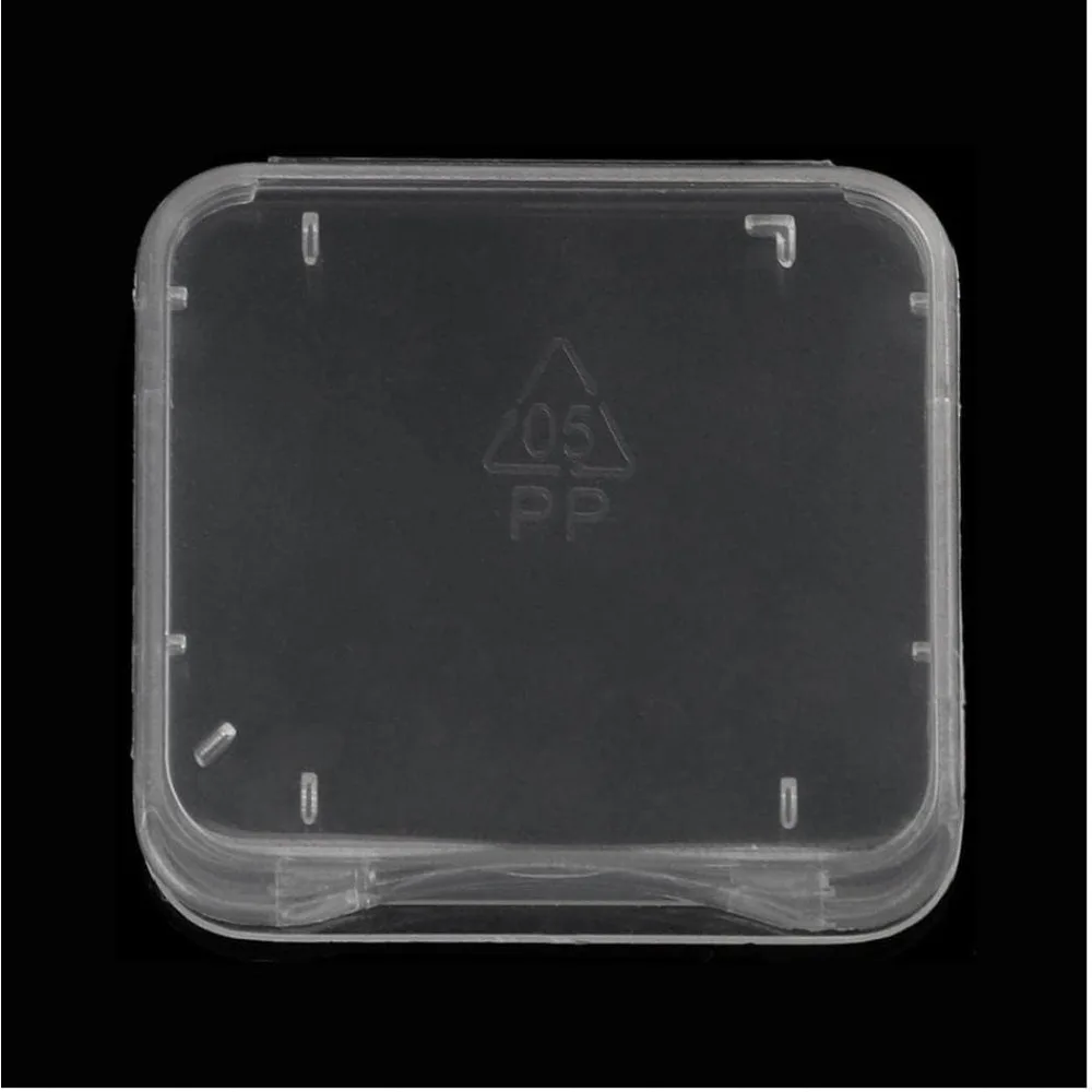 10Pcs Transparent SD Card Case Holder, Durable Storage Box for SD/Micro SD/SDHC/SDXC Memory Cards