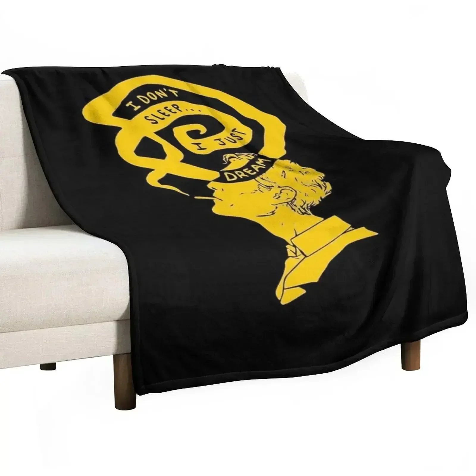 Rustin Cohle Quote - I don't sleep, i only dream Throw Blanket Blankets Sofas Of Decoration Loose Hair Soft Big Blankets