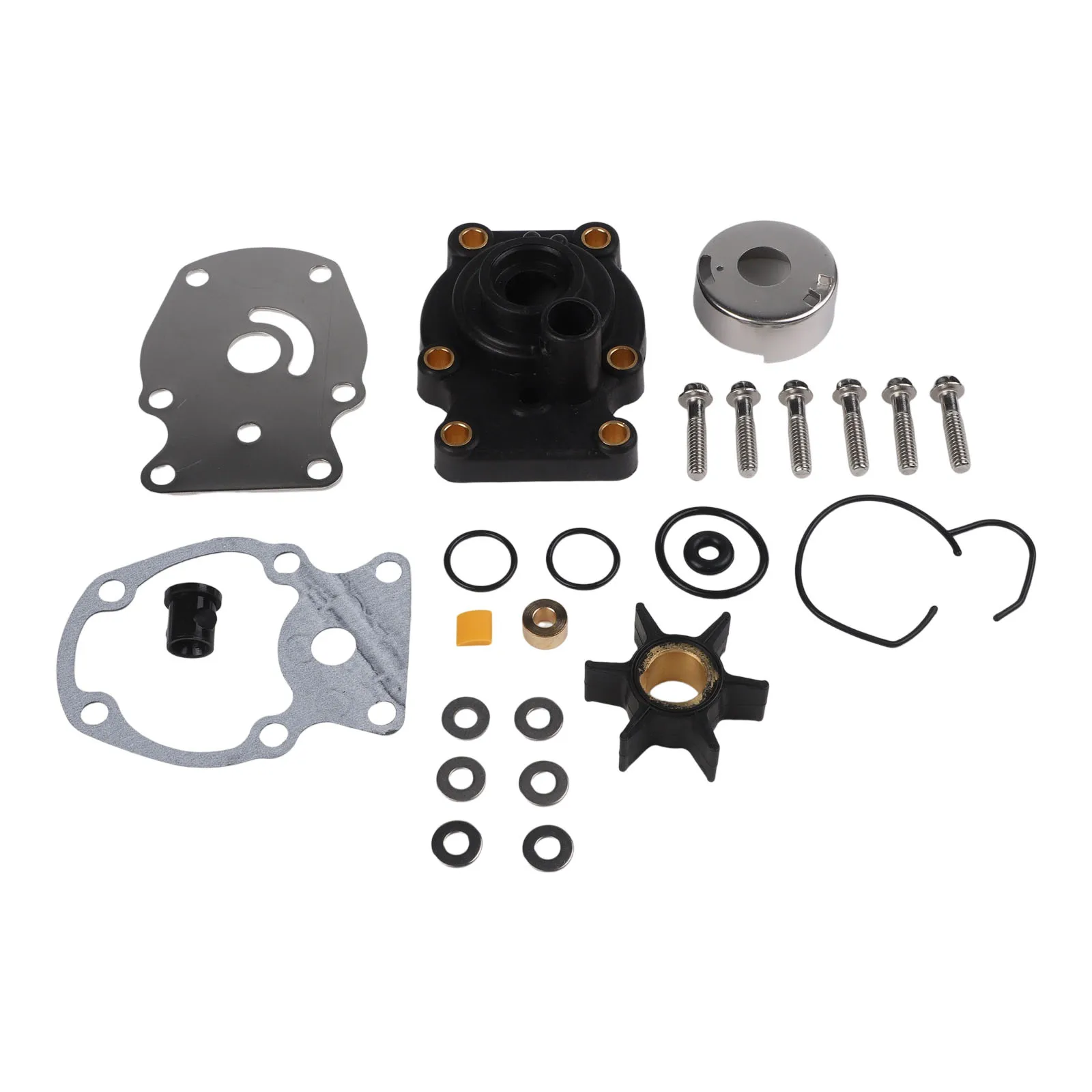 Reparação de impulsor, substituição da bomba de água do motor de popa, carcaça e juntas de instalação sem complicações, resiliência do ambiente marinho