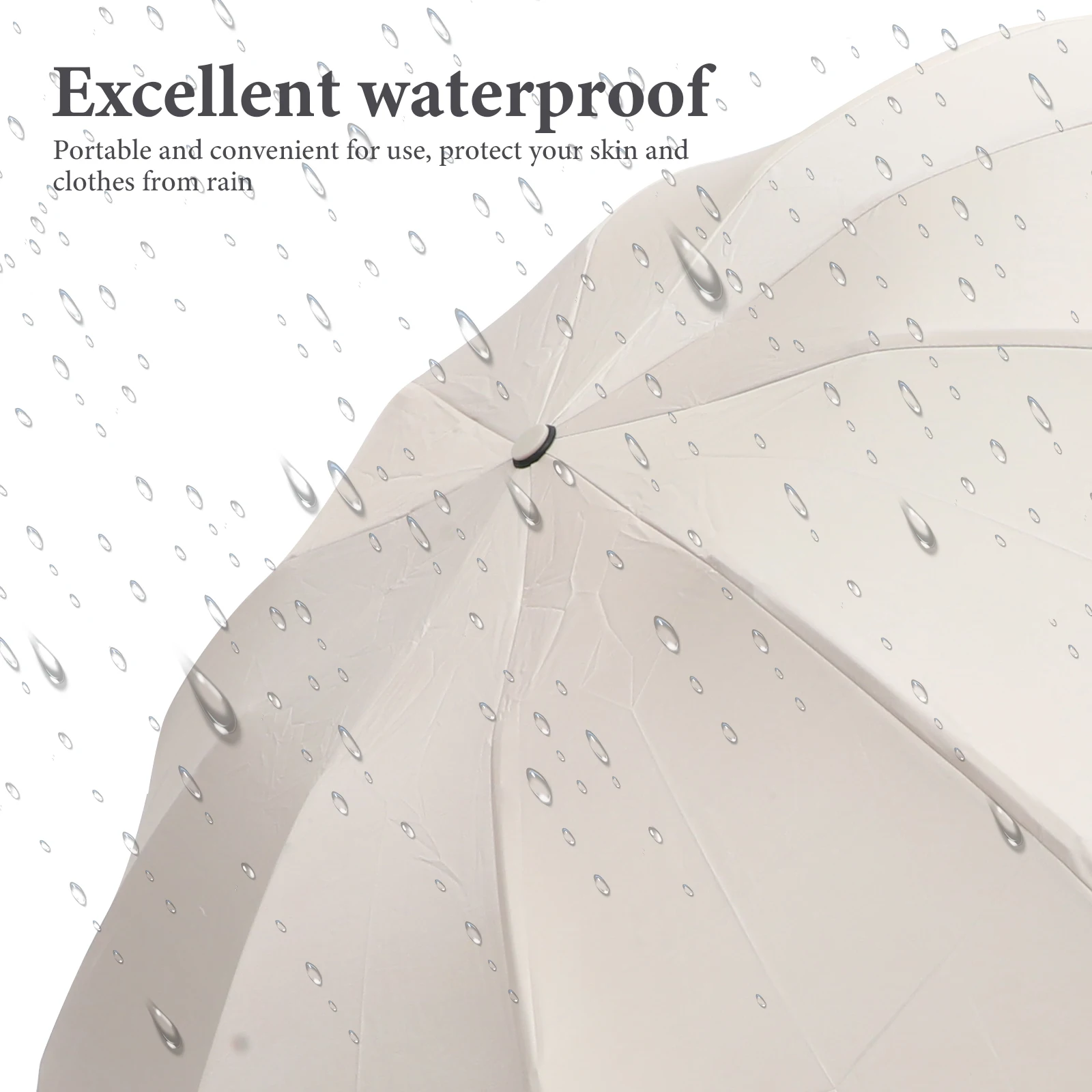 

Portable Umbrella for Travel 10 Bone Reverse Folding Sun Parasol Anti-UV Women