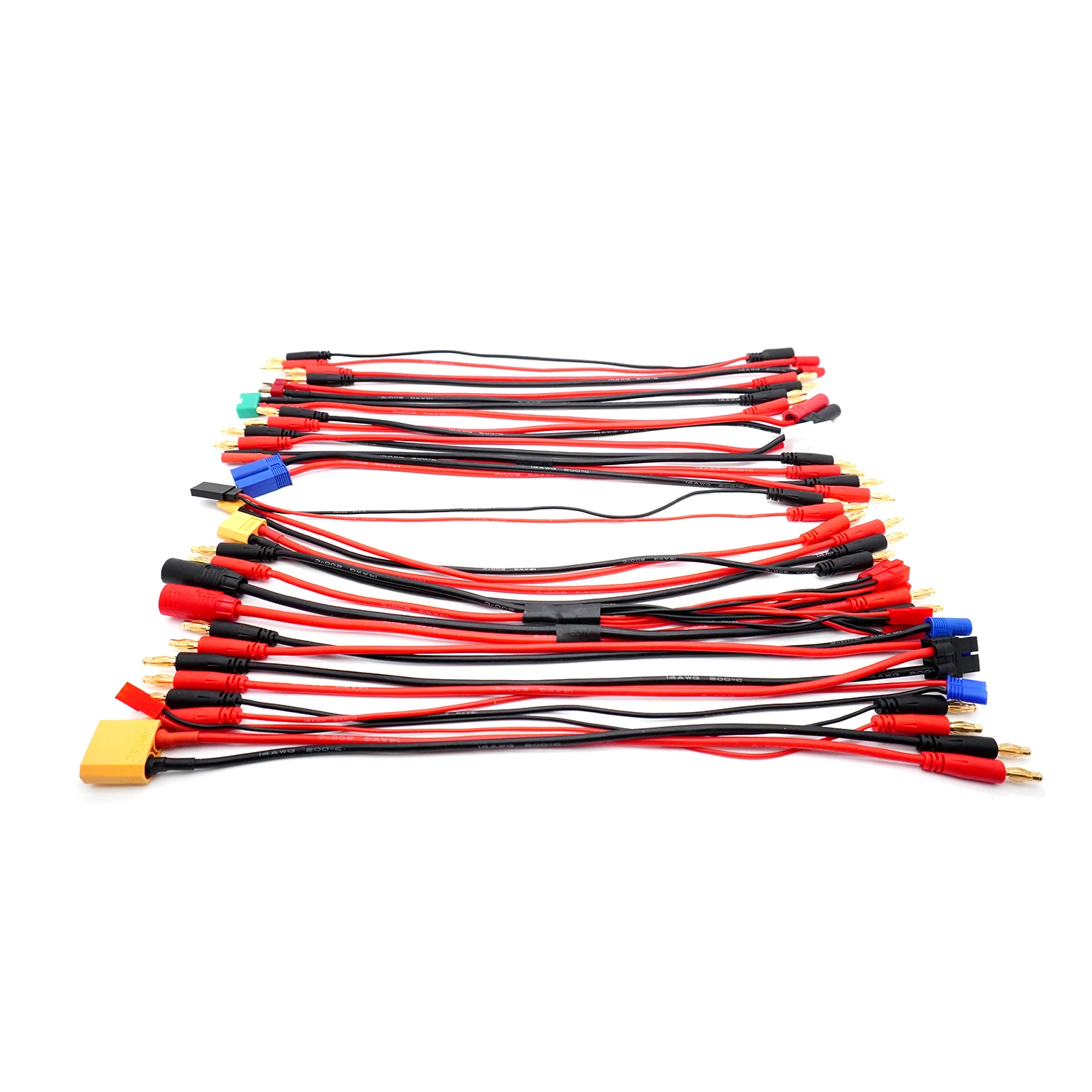 30 سنتيمتر XT30 XT60 XT90 T التوصيل تهمة الرصاص إلى 4.0 مللي متر قابس الموز كابل شحن سلك السيليكون 14AWG ل RC سيارة الطائرة بدون طيار يبو البطارية