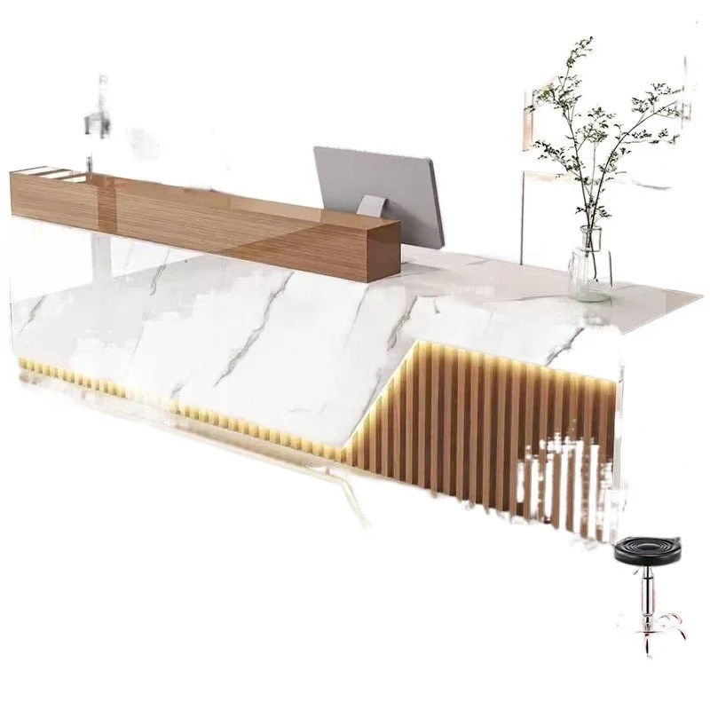 

Simple, commercial, front desk service bar, consulting cabinet, cashier, reception