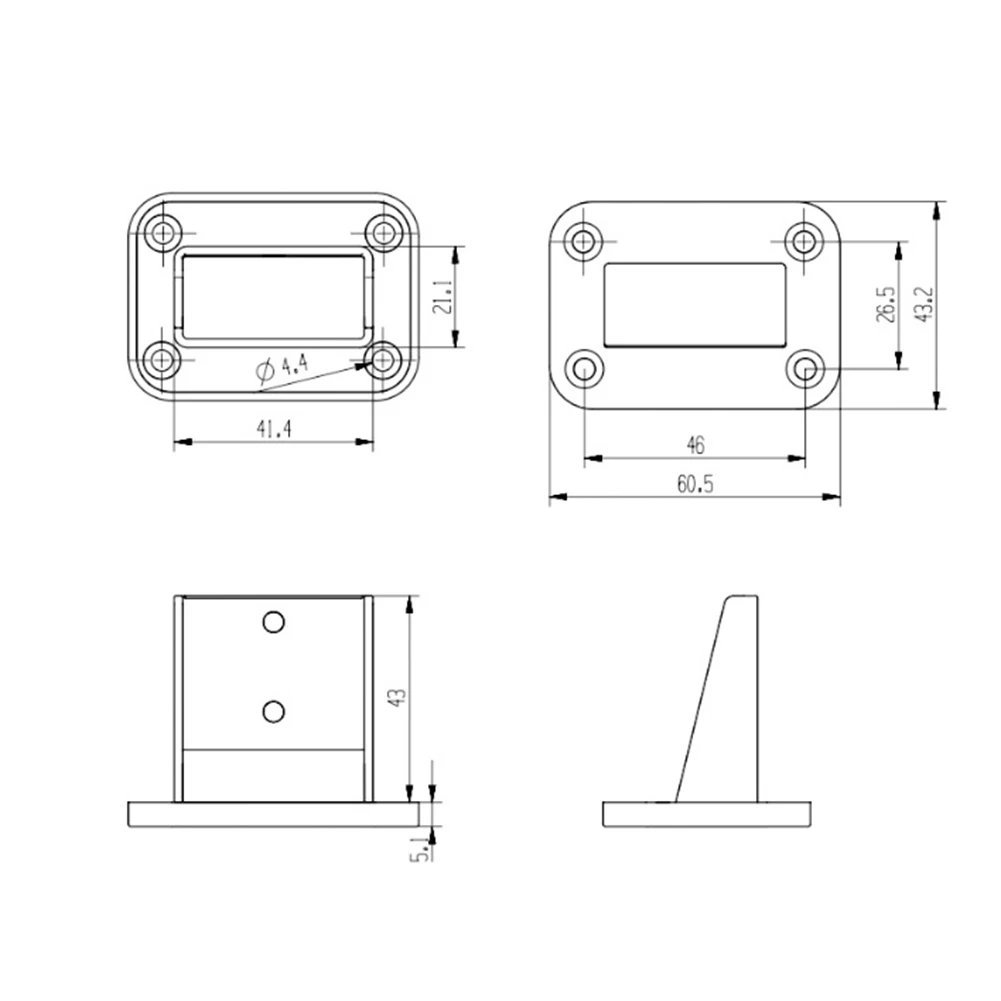 50A Plug Mounting Panel With Dust Cover Compatible With SB50 Series Connectors For Ship Yacht RV Passenger Car Panel Socket