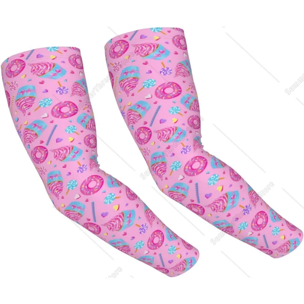 

Arm Sleeves For Men Women - Cooling Sun Protection Sports Arm Sleeves To Cover Arms Donuts A