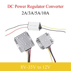 1*8V-35V to 12V DC Power Converter 2A 3A 5A 10A Stabilizer Voltage Automotive Power Supply Moudle Waterproof For Car
