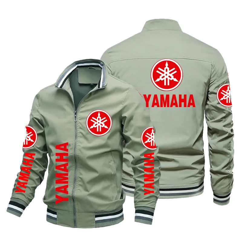 2025 Trendy Yamaha Motorcycle Racing Jacket Men Sportswear Slim Casual Windbreaker Motor Racing Team Clothes Biker Jacket Tops