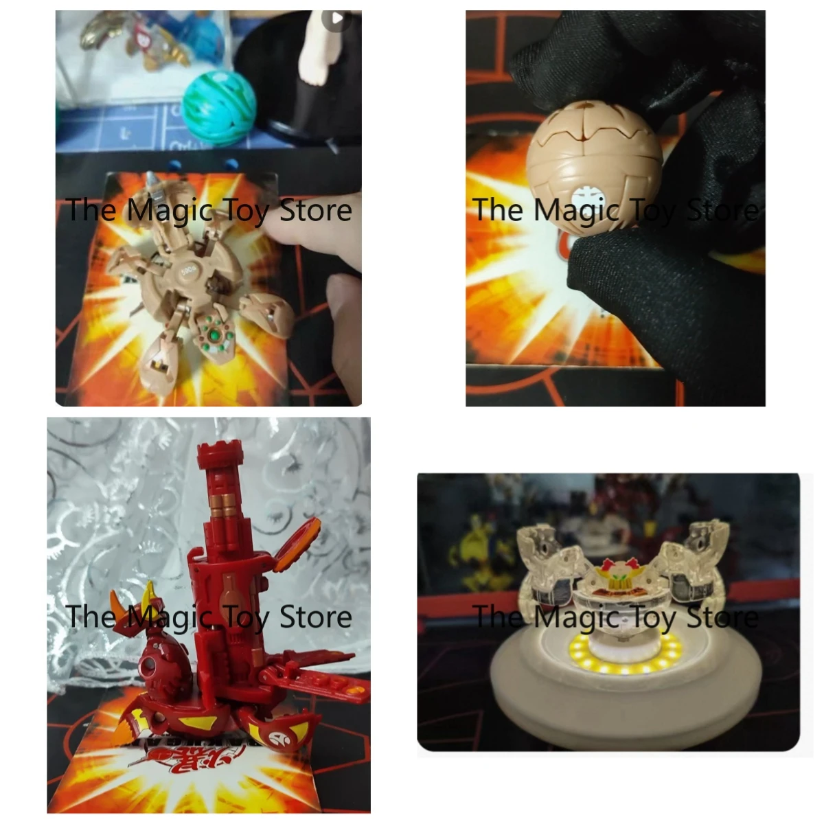 Figura de Ação Original Sega Bakugan de Primeira Geração com Atributo de Fogo Gene BAKUGAN TRAP TRIPOD EPSILON — Presente de Brinquedo, Modelo de Colecionador