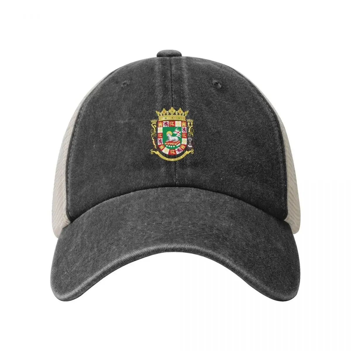 Escudo de Puerto Rico Baseball Cap Bobble Hat Military Cap Man Men Hats Women's