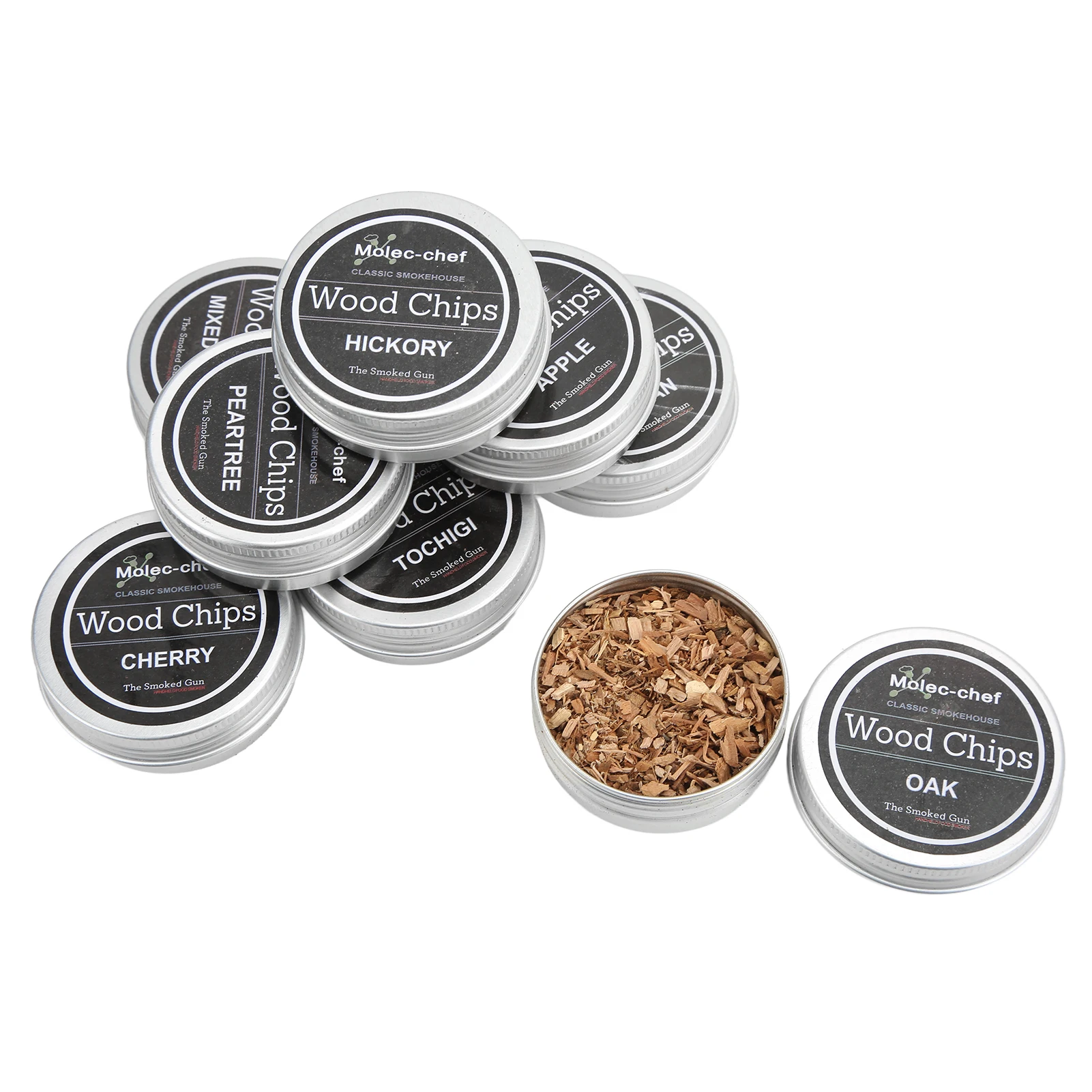 8PCS Whiskey Wood Smoke Slices Beverage/Food Cocktail Smoking Kit Infused With Rich Smoky Aroma Premium Smoke Flavor