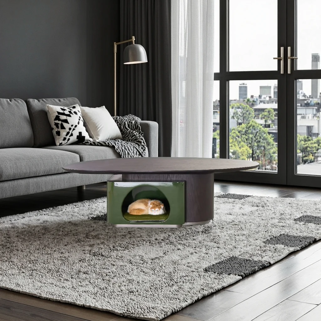 

Итальянский Дизайн Роскошный Каменный Журнальный Столик в Современном Минималистичном Деревянном Стиле для Домашней Столовой и Гостиной