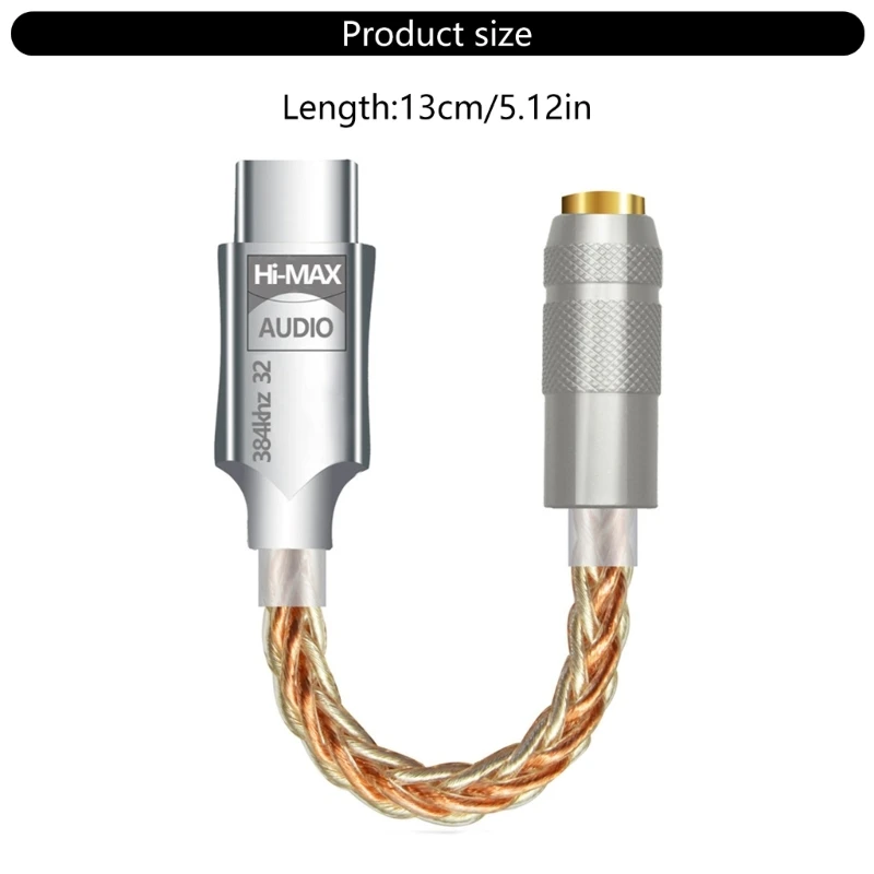 Cable decodificación TPC para teléfono USB 3,5mm, amplificador auriculares, sonido claro