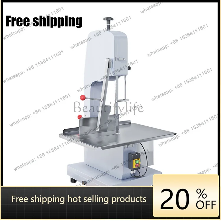 Commercial electric desktop large stainless steel cutting, frozen meat, bone cutting machine