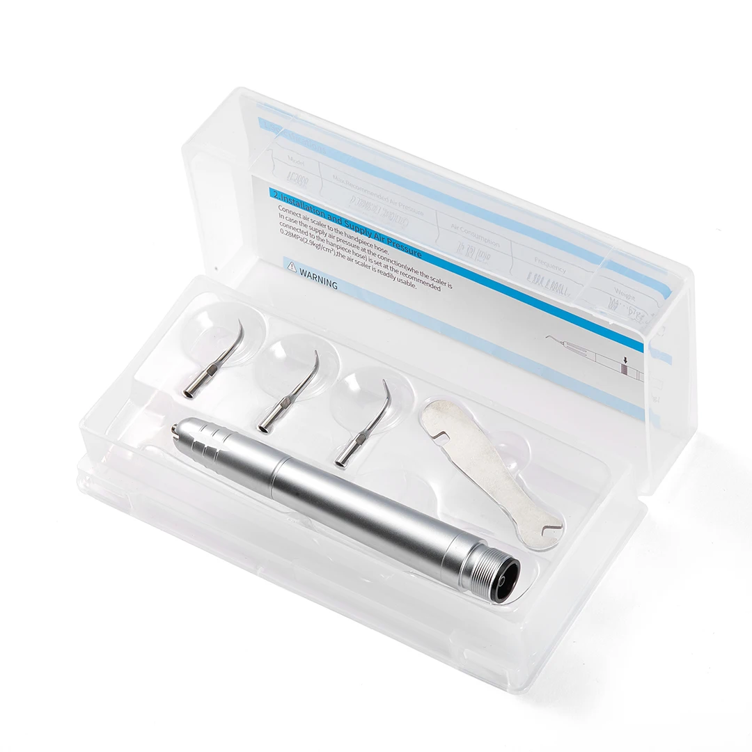 AS2000 Dental Ultrasonic Air Scaler with 3 Tips Tooth Calculus Remover Cleaning Tool Handpiece Whiten Tooth Cleaner Dentist