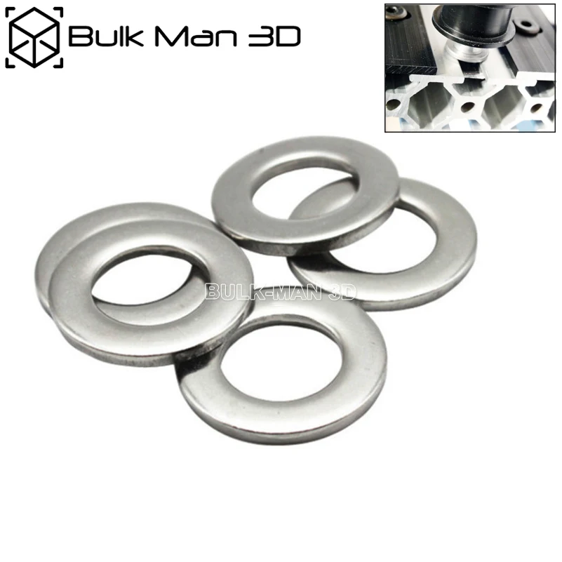 20pcs/Lot T2*5*15mm Slot Flat Washer 5mm ID 15mm OD 2mm Thickness Stainless Steel Precise Shims