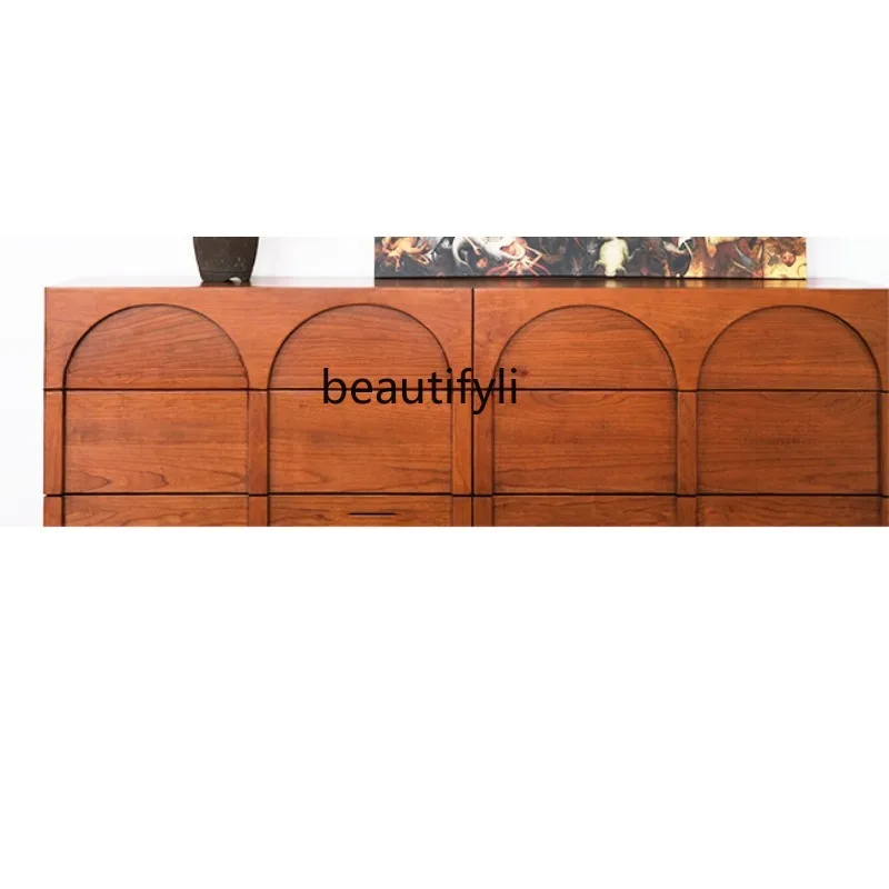 

Mid-Ancient/Arched Door Danish Vintage Chest of Drawers Side Cabinet Furniture Replica Storage Drawer MCM Arc furniture