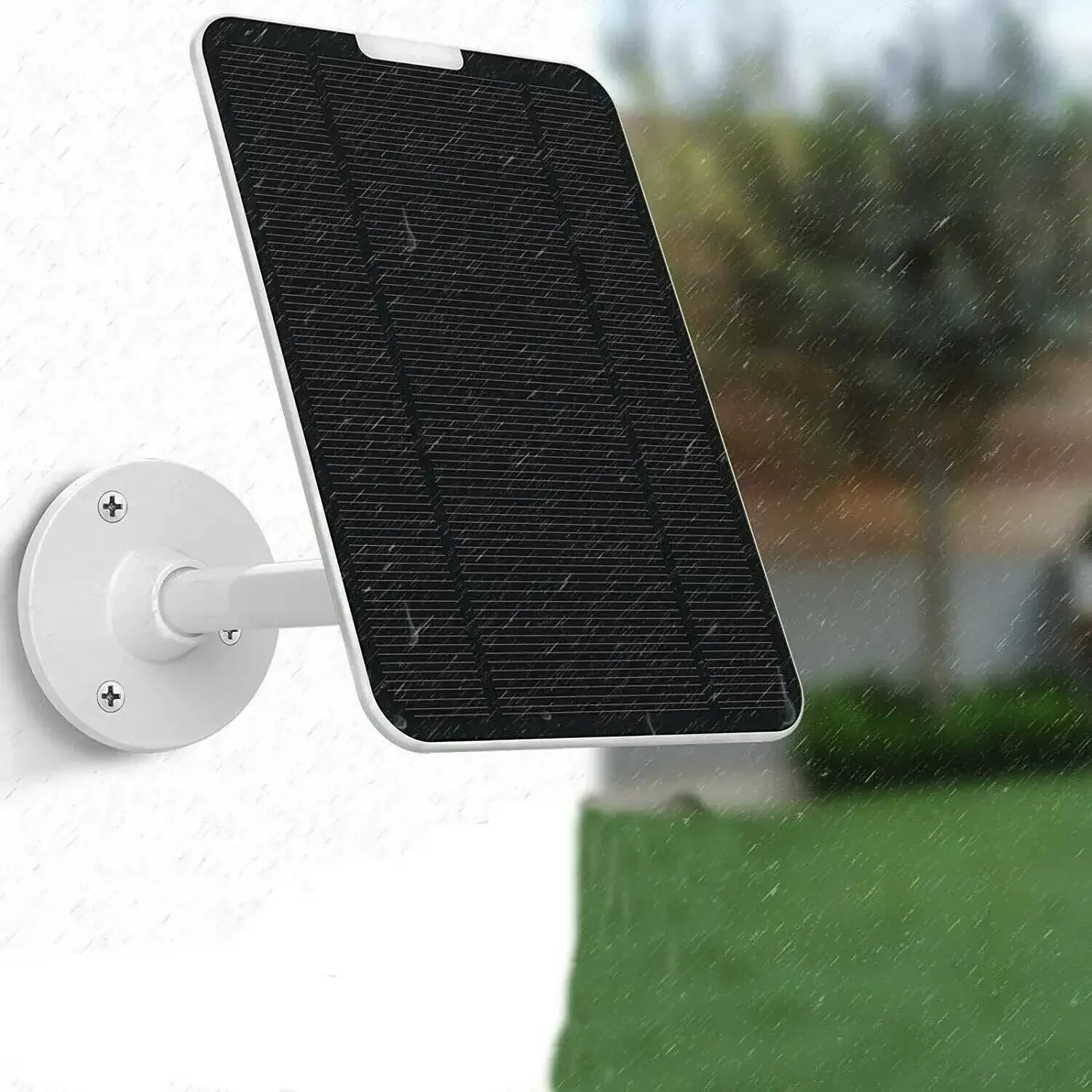 White 4w Solar Panel for eufyCam 2/2C/2C Pro/E/2 Pro/E20 E40 Mount 13ft Power Cable