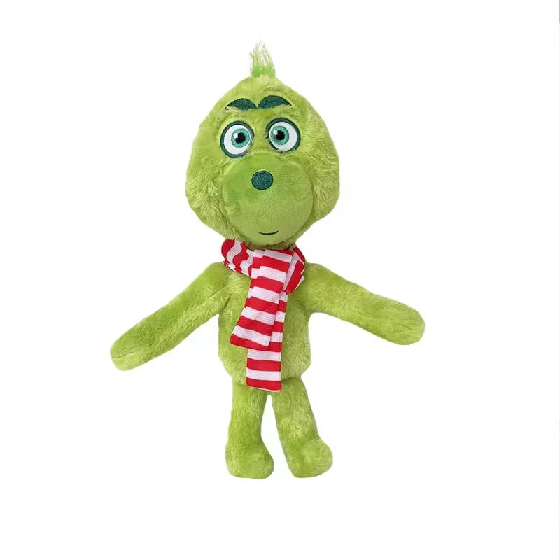 32cm Green People Christmas Grinch Max Plush Stuffed Doll Toys For Children Holiday Gifts