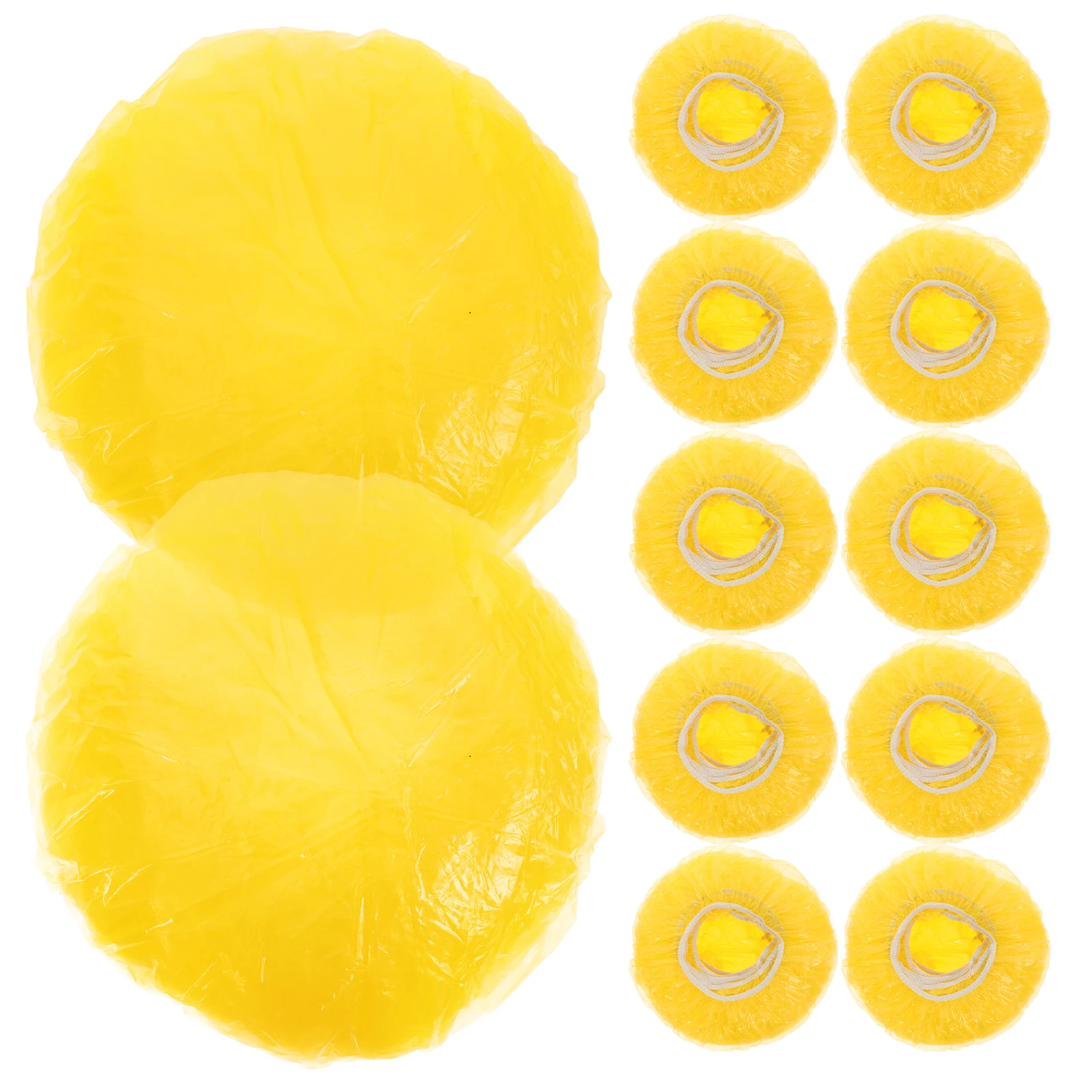 

100 Pcs Smoke Dust Cover Office Alarm Covering Yellow Flexible Protective