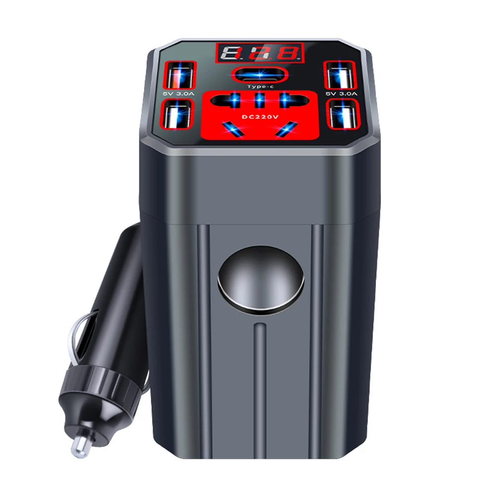 

Car Outlet Adapter 12V To 110V On-the-Go Charging 12v To 110v Power Adapter Easy To Store Fast Charging Technology