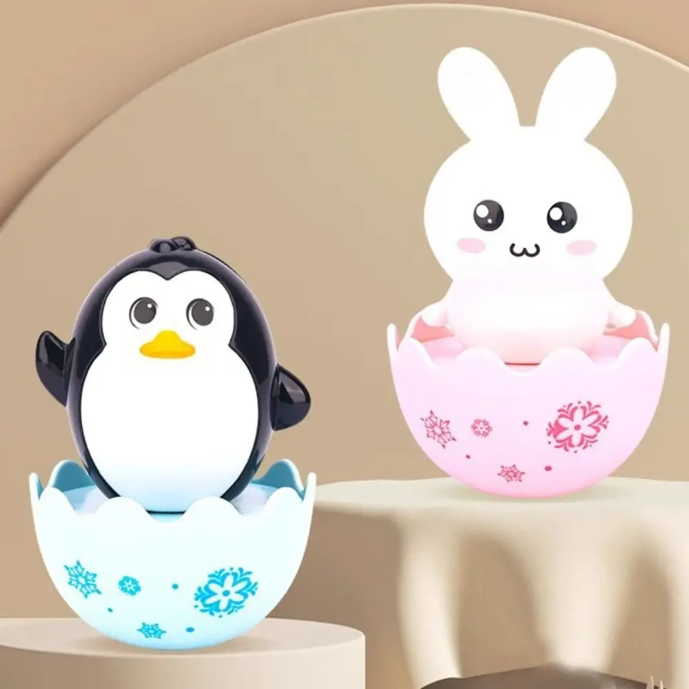 ชุดของตกแต่งโต๊ะทำงานแบบโยกได้ 6 ชิ้น/ชุด ทำจากพลาสติก ABS รูปนกเพนกวินน้อย แกะน้อย และแพนด้า ทำด้วยมือ