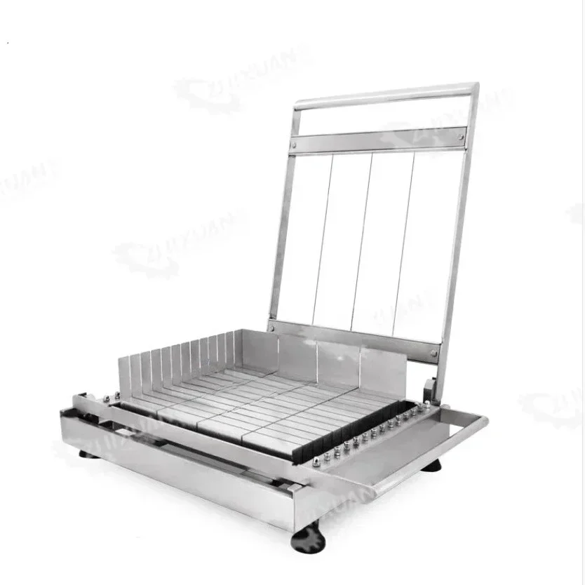 

Double arms factory cake chocolate cutter tool New Manual Candy Guitar Cutter Fudge Cake chocolate Cutting Machine