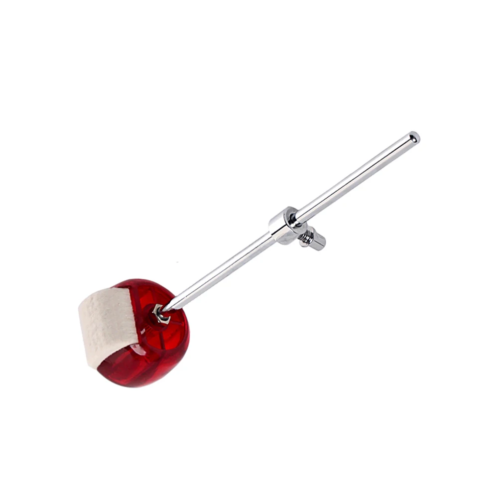 

Bass Drum Hammer Head Replacement Part Wc42 Red Felt Side Metal Handle Durable Special Design for Bass Drum Pedal