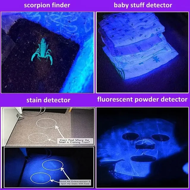 USB Rechargeable UV Flashlight For Pet Urine Detection Resin Cured 395nm UV Flashlight Black Light Zoom 4 USB Rechargeable UV Flashlight For Pet Urine Detection Resin Cured 395nm UV Flashlight Black Light Zoom 4