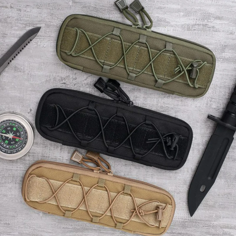 Tactical EDC Knives Pouch Folding Knife Holder Bag Molle Knife Pouch Pocket Nylon Outdoor Hunting