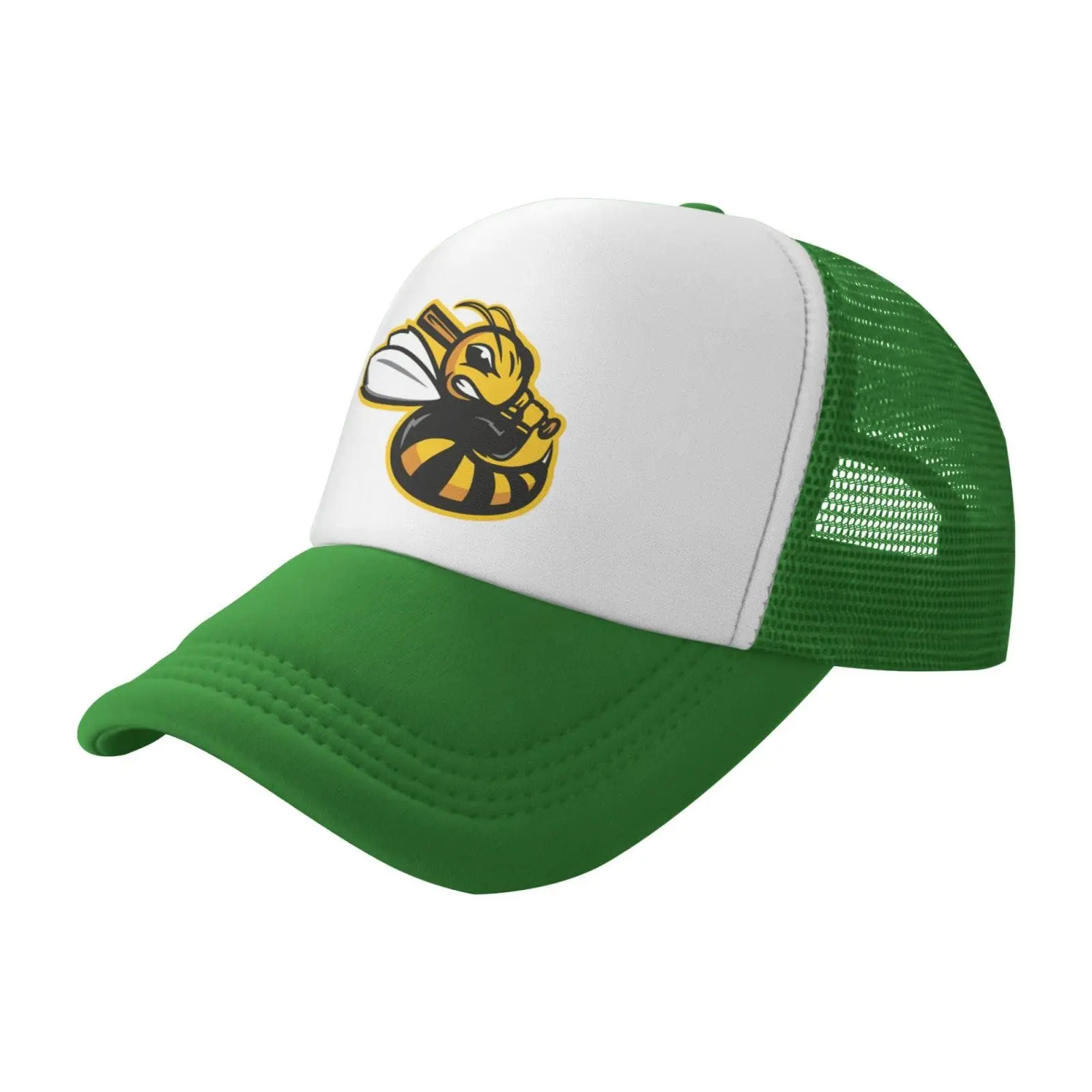 

Salt Lake Bees Trucker Hats，Adjustable Comfortable Mesh Shade Baseball Cap for Men and Women Green