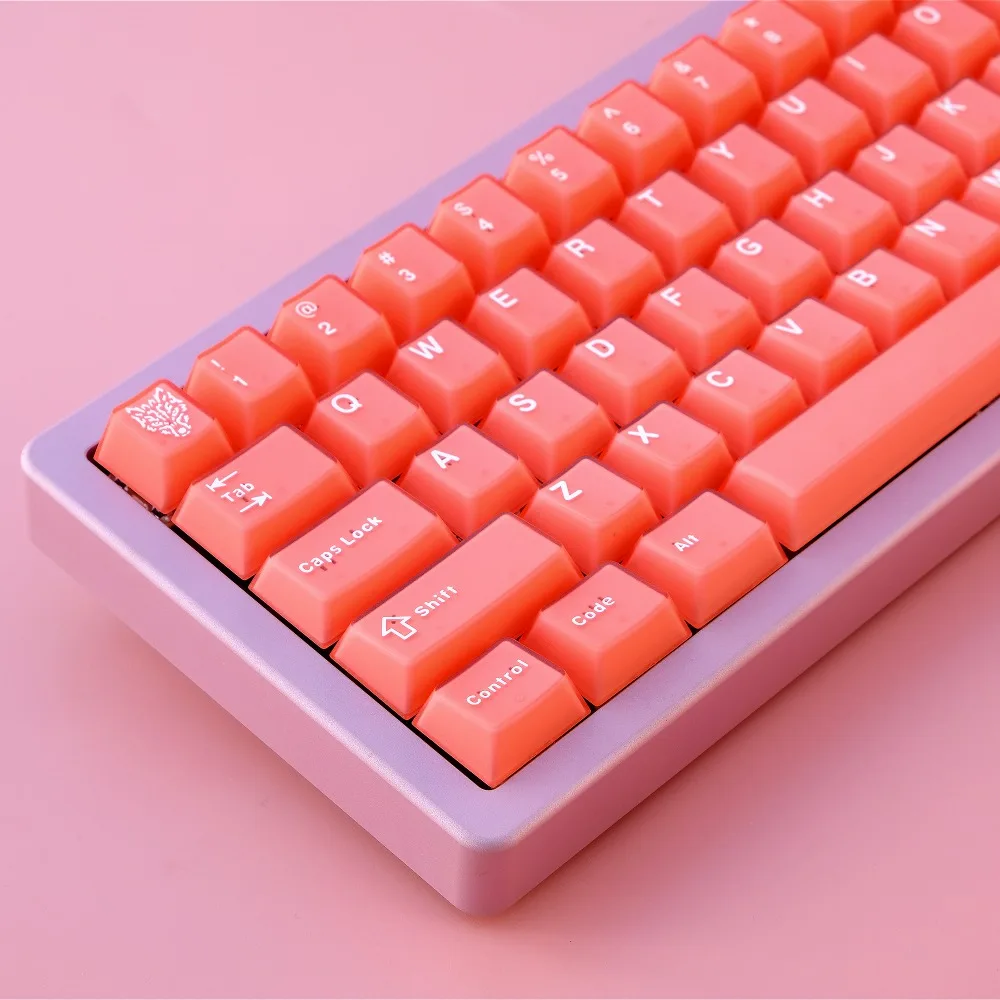 

Orange semi-transparent, keycap, cherry ABS two-color keycap set is suitable for HI75 61 84 96 98 99 104 F87 and other keyboards