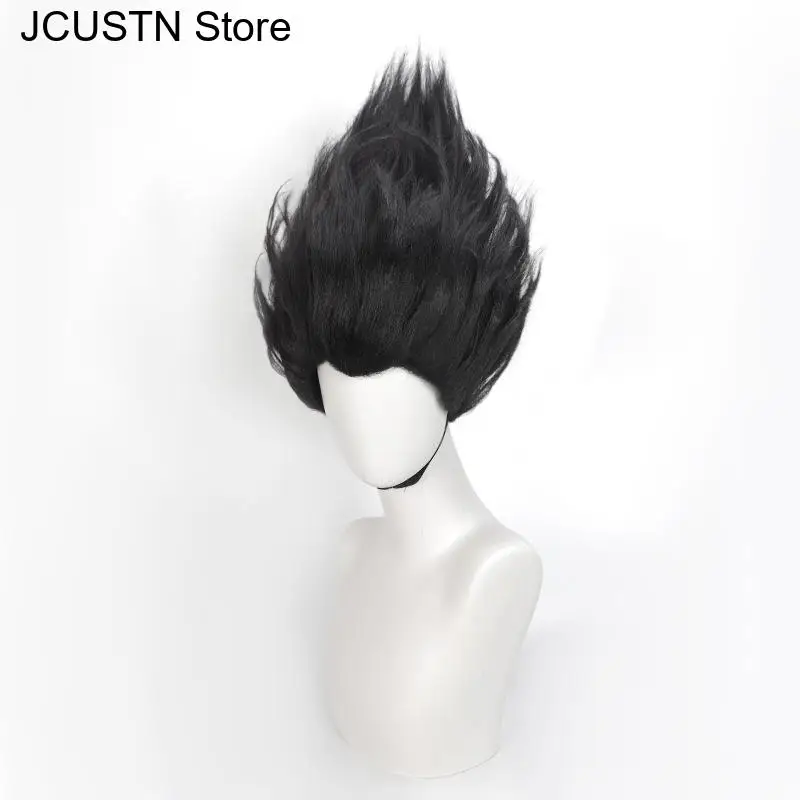 Anime Movies Nezha Cosplay Wig Ne Zha 2 Nuzar Black Short Wig Heat Synthetic Hair Cosplay Wig ﻿Halloween Party Women Men