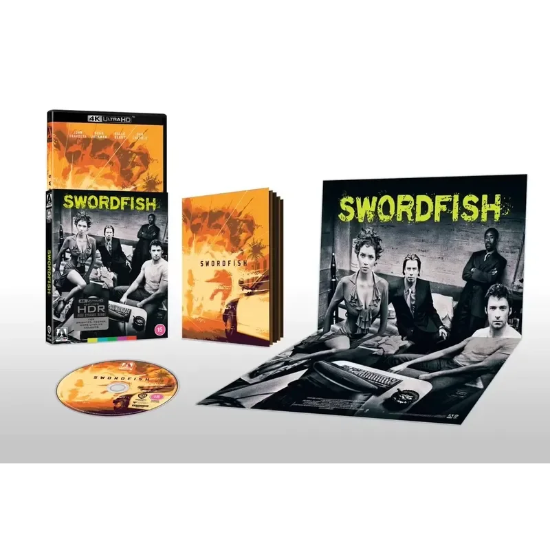 British Version Arrow 4K Blu Ray Swordfish Action Movie Disc