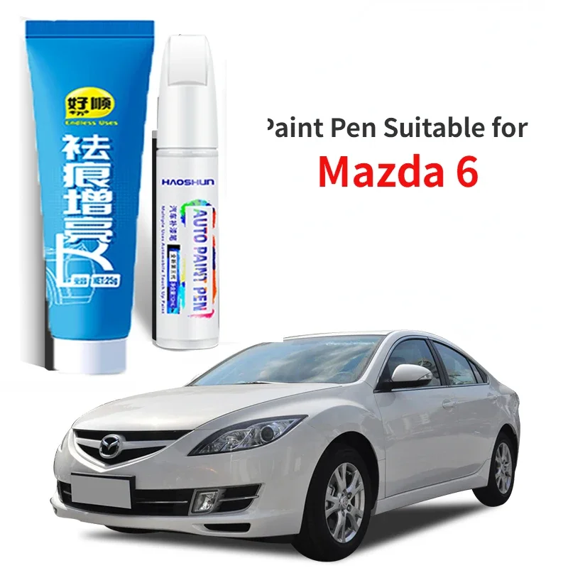 Paint Pen Suitable for Mazda 6 Modification Accessories Special  red Paint Fixer Pearl White Polar Night Black Original Car