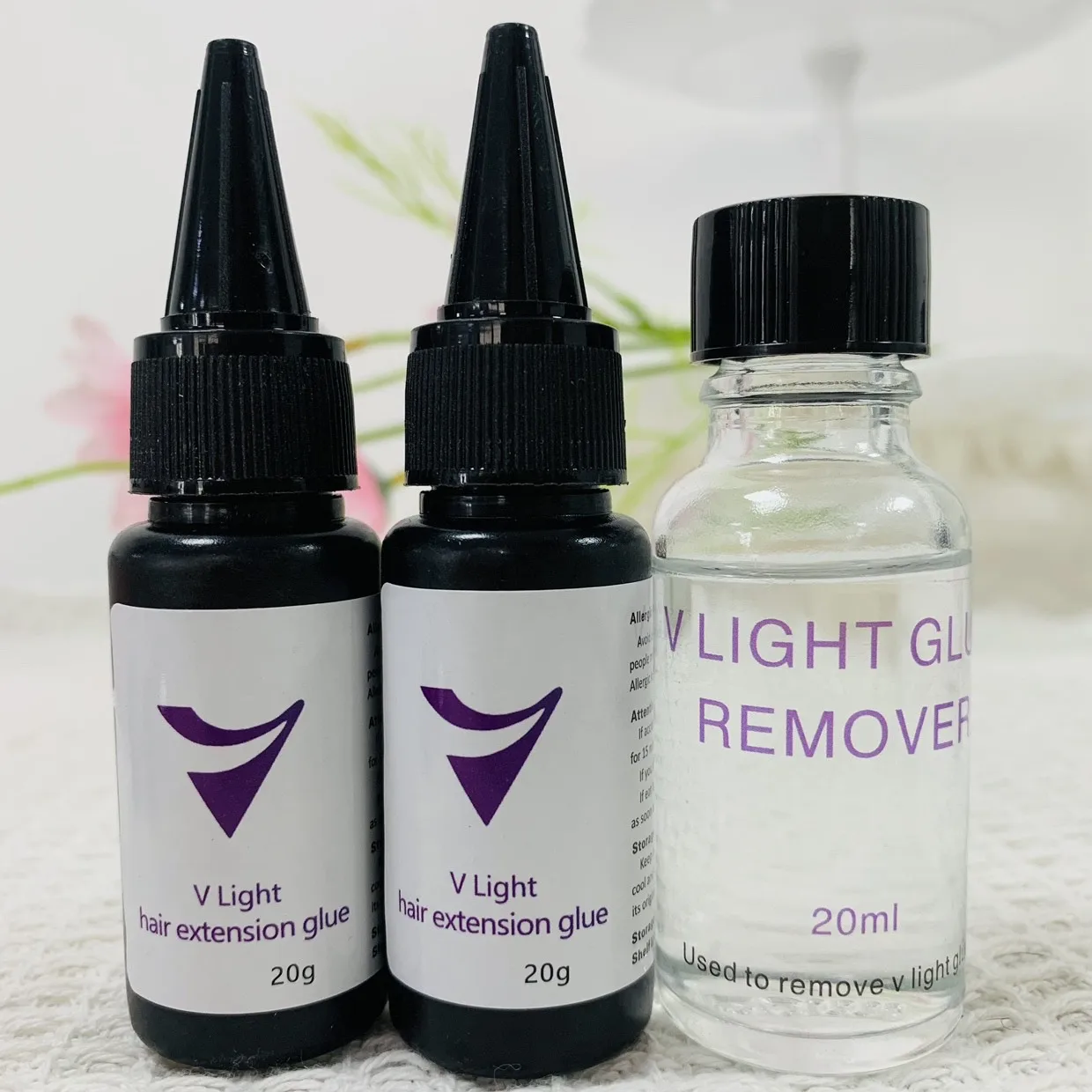 تجفيف سريع واضح الأشعة فوق البنفسجية ضوء الغراء الشعر التمديد الغراء مع 20 جرام الأشعة فوق البنفسجية ضوء الغراء الخامس ضوء الشعر التمديد الغراء لتطويل الشعر i-tip #6